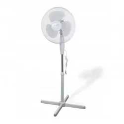 Ventilator de podea 40W, 3 trepte viteza, miscare oscilatorie, diametru 40cm, alb