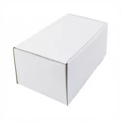 Cutie cu autoformare 75x75x57 mm alba, carton microondul E 360 g, FEFCO 0427