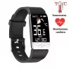 Bratara Smart Android, iOS, Bluetooth, termperatura si ritm cardiac, 1.14inch, touch