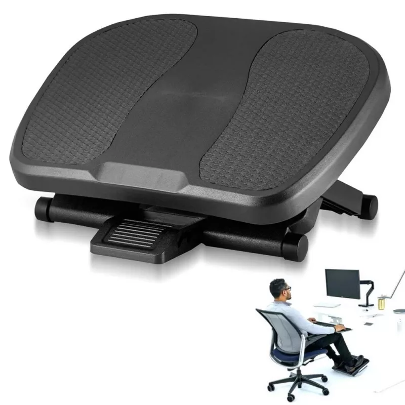 Suport ergonomic relaxare picioare, inclinare 30 grade, 3 trepte inaltime, antiderapanta