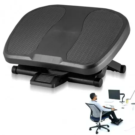 Suport pentru picioare, unghi inclinare 30 grade, design ergonomic, inaltime reglabila, suprafata antiderapanta