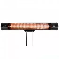 Radiator electric cu fibra de carbon, 1200W, IPX4, 2 trepte de incalzire, montabil pe perete