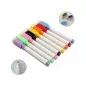 Markere colorate pentru tabla magnetica, capac cu magnet si burete pentru sters, set 8 bucati