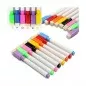 Markere colorate pentru tabla magnetica, capac cu magnet si burete pentru sters, set 8 bucati