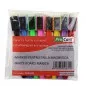 Markere colorate pentru tabla magnetica, capac cu magnet si burete pentru sters, set 8 bucati