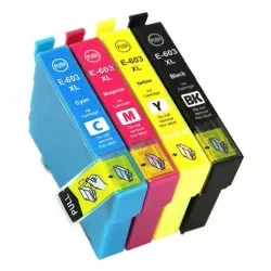 Cartus inkjet compatibil 603XL, BK/C/Y/M pentru Epson, capacitate mare