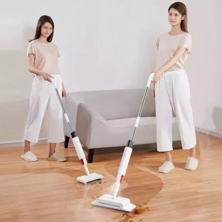 Mop 2 in 1 cu pulverizator Xiaomi Deerma, colector praf 230 ml, cap rotativ 360 grade, rezervor 280 ml, ergonomic