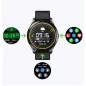 Smartwatch Bluetooth cu termometru, nivel oxigen, nivel imunitate, tensiune, 15 functii, iOS/Android, LCD tactil 1.28"