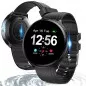 Smartwatch Bluetooth cu termometru, nivel oxigen, nivel imunitate, tensiune, 15 functii, iOS/Android, LCD tactil 1.28"