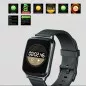 Smartwatch Bluetooth cu termometru, nivel oxigen, tensiune arteriala, 15 functii, iOS/Android,  LCD 1.3” TFT, IP67