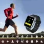 Smartwatch Bluetooth cu termometru, nivel oxigen, tensiune arteriala, 15 functii, iOS/Android,  LCD 1.3” TFT, IP67