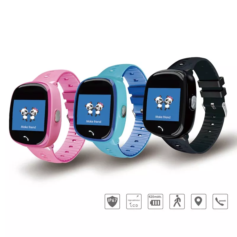 Smartwatch copii, slot micro SIM, localizare GSM, 7 functii, hands free, SOS, LCD tactil 1.22inch