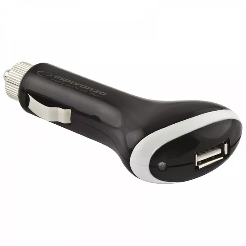 Adaptor bricheta auto USB, indicator LED, universal, Esperanza