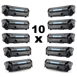 Set 10 tonere compatibile vrac AC-Q2612A AC-12A pentru HP negru