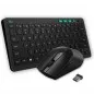 Kit tastatura si mouse Wireless, Ultra-Slim, DPI 3200, 3 butoane programabile,Rii