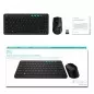 Kit tastatura si mouse Wireless, Ultra-Slim, DPI 3200, 3 butoane programabile,Rii