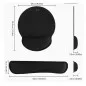 Kit mouse pad ergonomic si suport tip pad pentru tastatura, spuma cu memorie, Rii