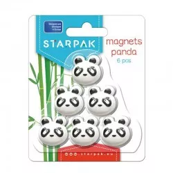 Magneti panda, set 6 bucati pentru tabla magnetica, 25 mm Starpak