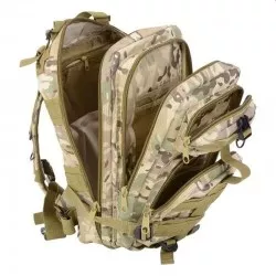 Rucsac camuflaj, 2 compartimente, 2 buzunare, impermeabil, inchidere fermoar, capacitate 30 l