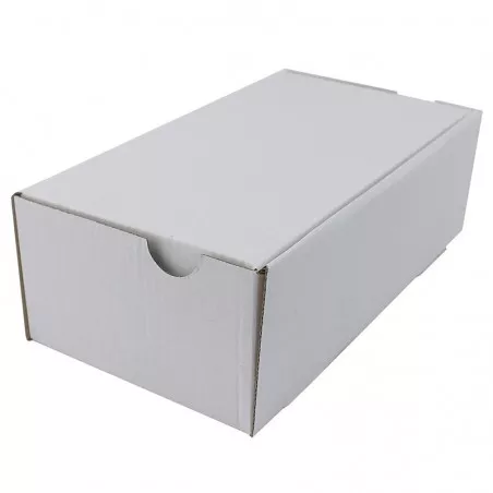 Cutie cu autoformare 220x190x90 mm alba, carton microondul E 360 g, FEFCO 0427