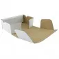 Cutie cu autoformare 250x150x100 mm alba, carton microondul E 360 g, FEFCO 0427