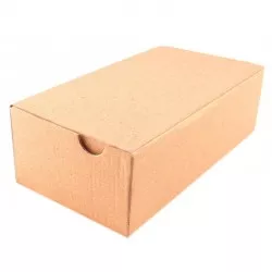 Cutie carton cu autoformare 145x90x60 mm, natur, microondula E 360 g, FEFCO 0426