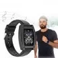 Smartwatch bluetooth 5.0, ecran tactil 1.57 inch, iOS si Android, 20 functii, tensiune, puls, oxigen, IP67