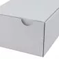 Cutie cu autoformare 200x200x80 mm, carton alb microondul E 400 g, FEFCO 0427