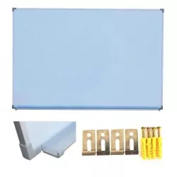 Tabla magnetica whiteboard, 90x120 cm, rama aluminiu slim, suport markere 