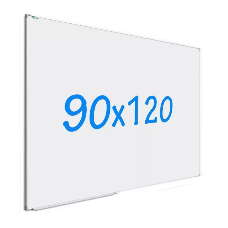 Tabla magnetica whiteboard, 90x120 cm, rama aluminiu slim, suport markere, RESIGILAT