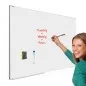 Tabla magnetica whiteboard, 90x120 cm, rama aluminiu slim, suport markere, RESIGILAT