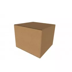 Cutie carton 100x100x100 mm, natur, 3 straturi CO3, 420 g/mp