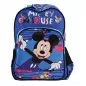 Ghiozdan Mickey Mouse, 38x27x12 cm, clasa pregatitoare, inchidere cu fermoar