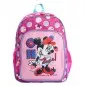 Ghiozdan scolar, imprimeu Minnie Mouse, forma ergonomica, roz