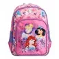 Ghiozdan clasa pregatitoare, imprimeu Princess, 38x27x12 cm, culoare roz