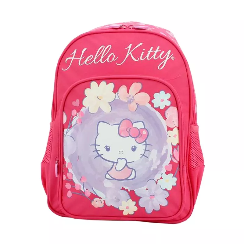 Ghiozdan HELLO KITTY pentru clasa 0, bretele ajustabile, 27 x 38 x 12 cm