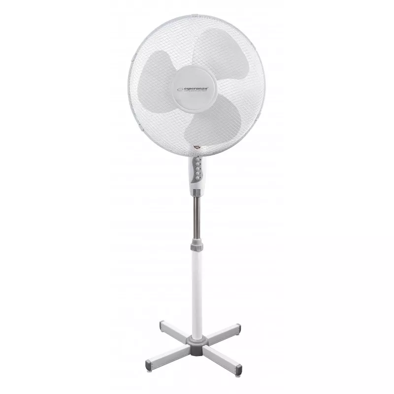 Ventilator Esperanza Hurricane, 3 trepte, protectie supraincalzire, 50Hz, 50W, 220-230V, 130 x 50 cm, alb