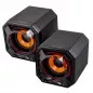 Sistem audio 2.0 Esperanza Timba, 5W, 5V, 3Ω, 20Hz-18kHz, 9,8 x 9,8 x 11,8cm, negru