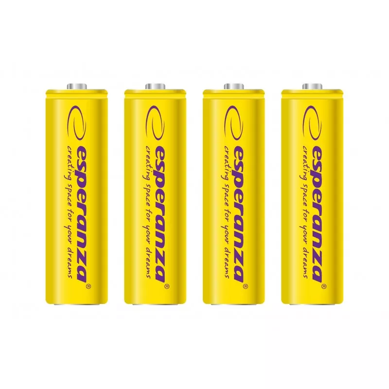 Set 4 acumulatori reincarcabili, Ni-MH, 2000MAH, 1,2V, AA, galben