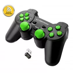 ESPERANZA GAMEPAD FĂRĂ FĂRĂ 2.4GHZ PS3/PC USB GLADIATOR NEGRU/VERDE