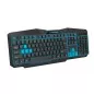 Tastatura gaming cu fir Esperanza Tirions, USB, iluminare led, 10mA, 5V/0,25V, 45 x 17,5 x 26 cm, negru/albastru