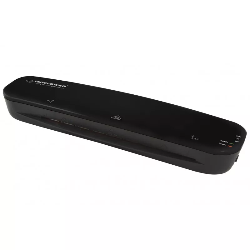 Laminator A4 Esperanza Eternity, laminare calda/rece, 80 - 125 microni, 50Hz, 265W, 220-240V, 38 x 10,5 x 5 cm