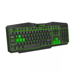 TASTATURA USB ILUMINATA DE JOC ESPERANZA TIRIONS VERDE