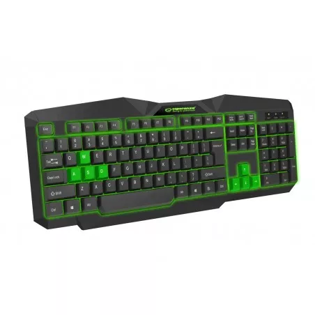 TASTATURA USB ILUMINATA DE JOC ESPERANZA TIRIONS VERDE