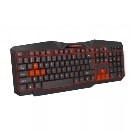 TASTATURA USB ILUMINATA DE JOC ESPERANZA TIRIONS ROSII