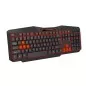 Tastatura gaming cu fir Esperanza Tirions, USB, iluminare led, 10mA, 5V/0,25V, 45 x 17,5 x 26 cm, negru/rosu