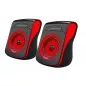 Sistem audio 2.0 Esperanza Flamenco, USB, jack 3,5mm, 6W, 4Ω, 5V, 20Hz-18kHz, 7,5 x 16,3 x 11,7cm, negru/rosu