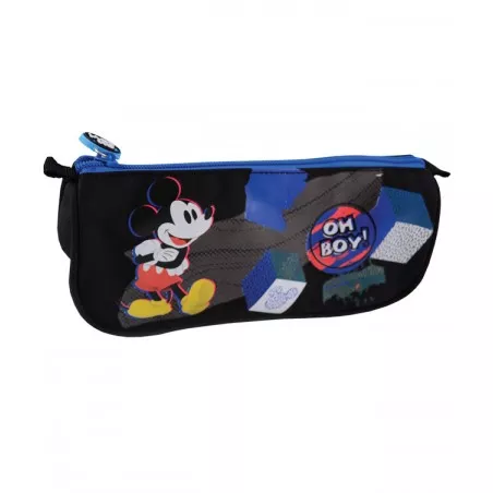 PENAR ETUI TRIUNGHIULAR MICKEY ALBASTRU-NEGRU PIGNA