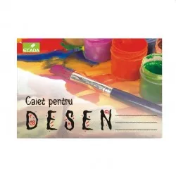 Caiet pentru desen format A4, 16 file, dimensiune 21x30 cm, 80g, Ecada