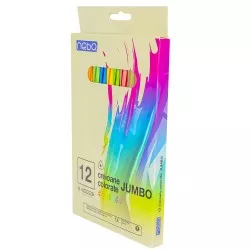 Creioane color jumbo 12 buc|set - NEBO